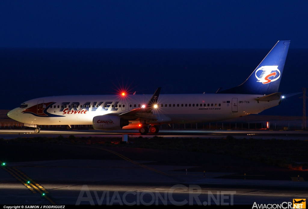 OM-TVA - Boeing 737-86N - Travel Service