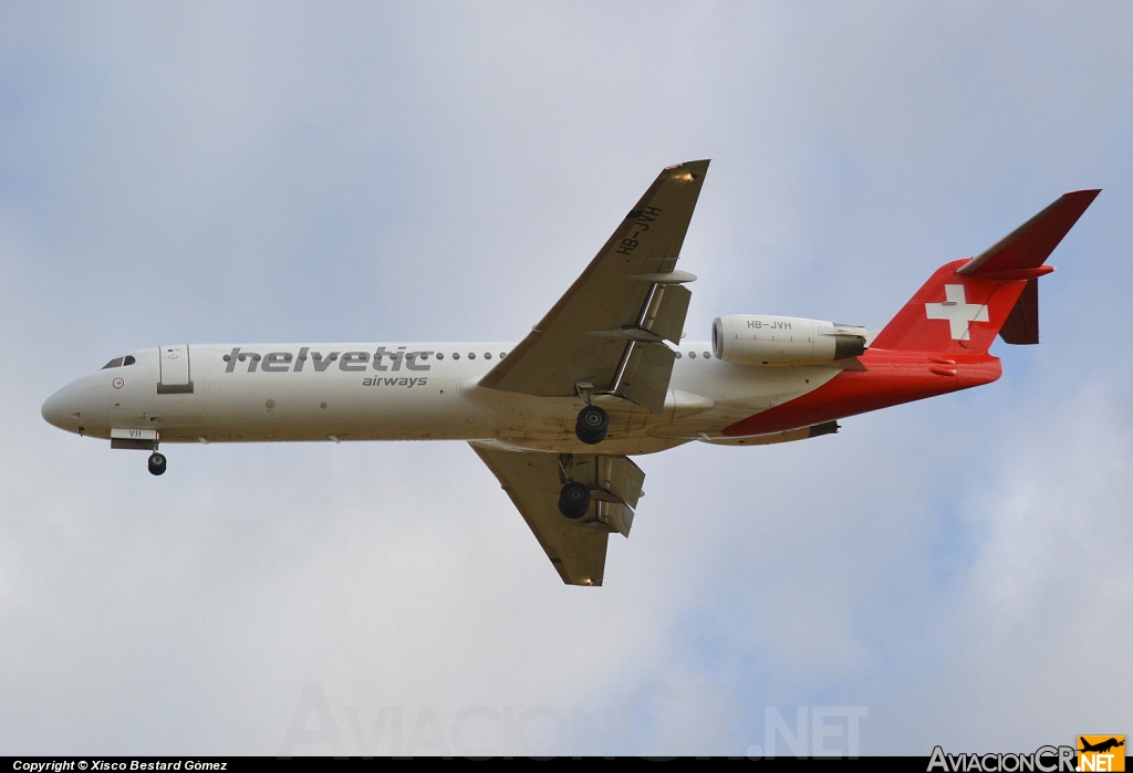 HB-JVH - Fokker 100 - Helvetic