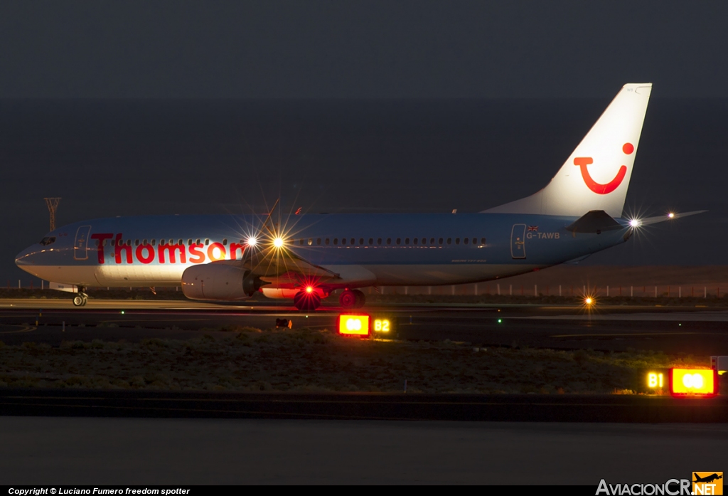 G-TAWB - Boeing 737-8K5 - Thomson Airways