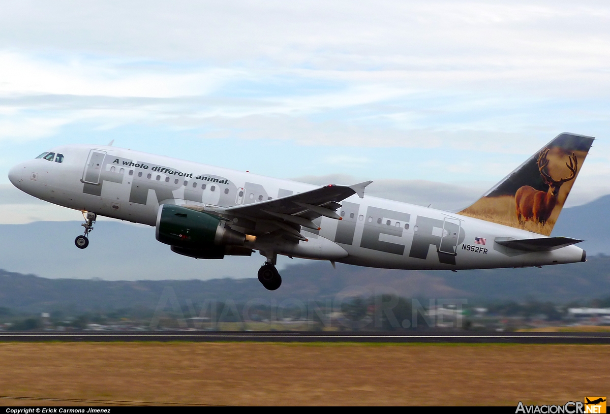 N952FR - Airbus A319-112 - Frontier Airlines