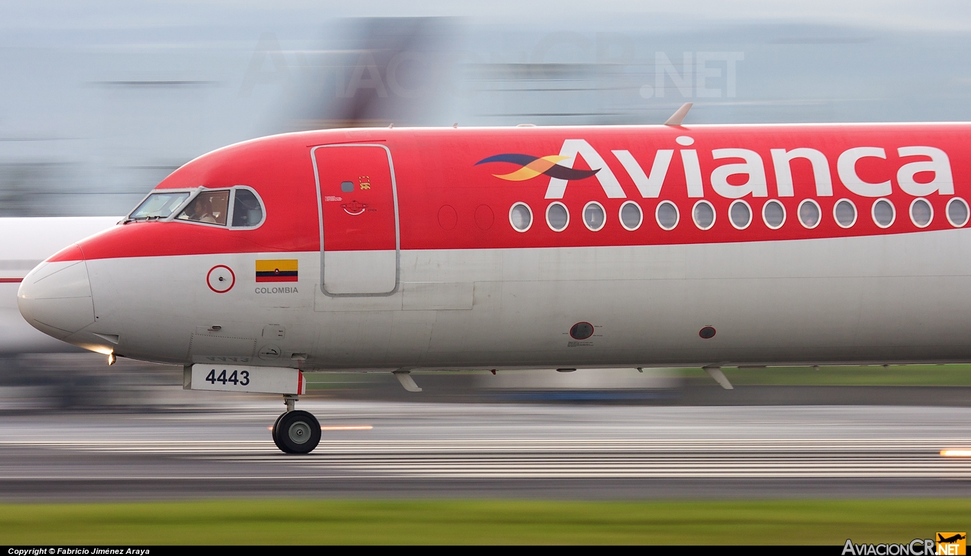 HK-4443 - Fokker 100 - Avianca Colombia