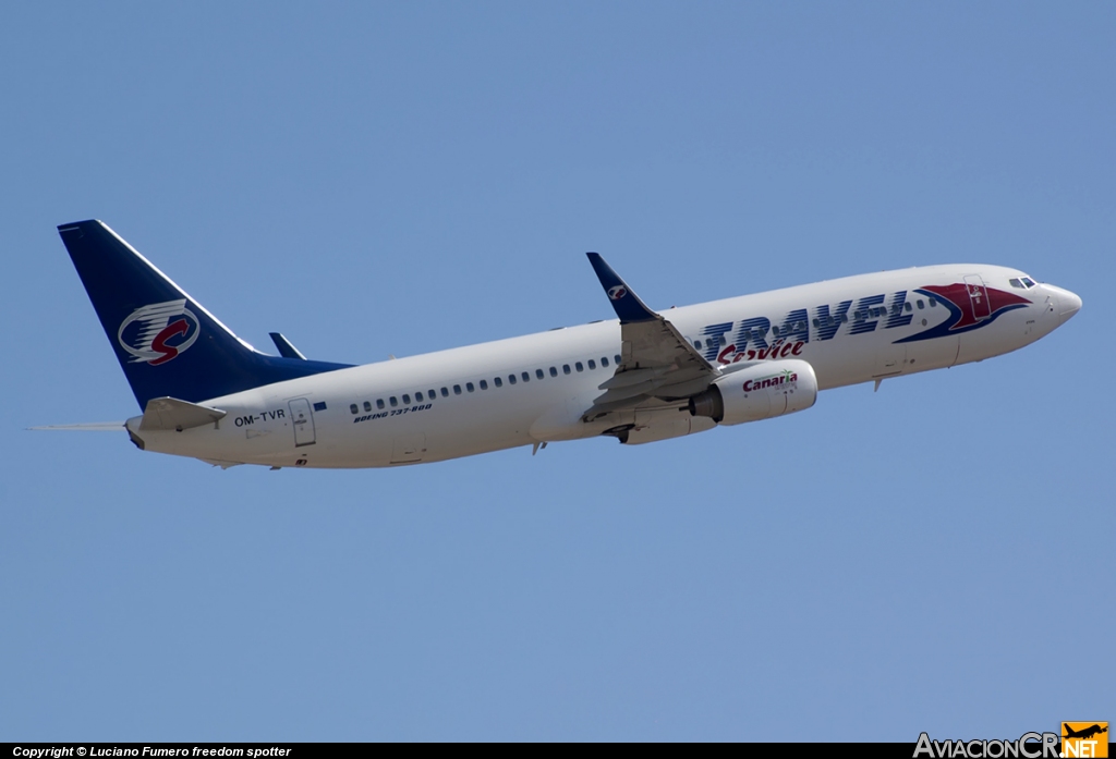 OM-TVR - Noeing 737-86N - Travel Service