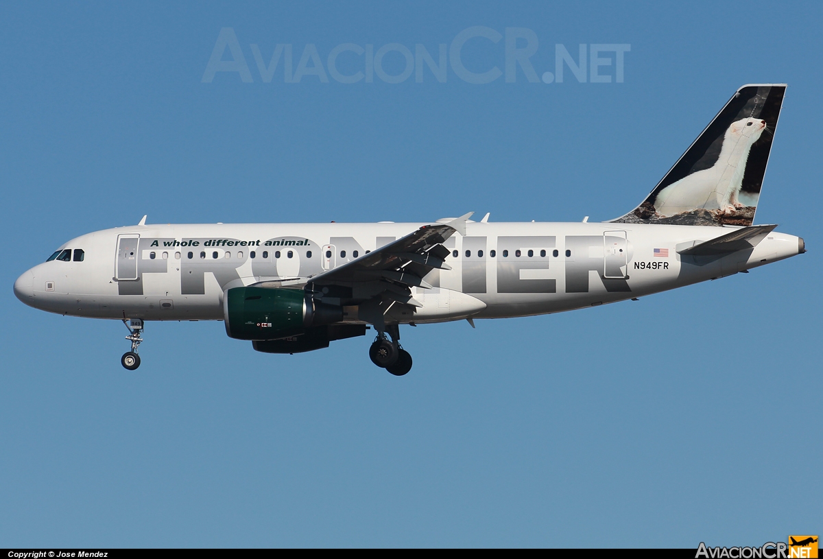 N949FR - Airbus A319-111 - Frontier Airlines