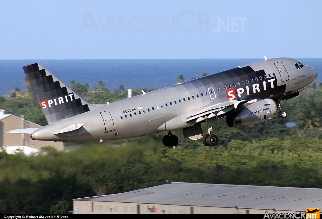 N522NK - Airbus A319-132 - Spirit Airlines