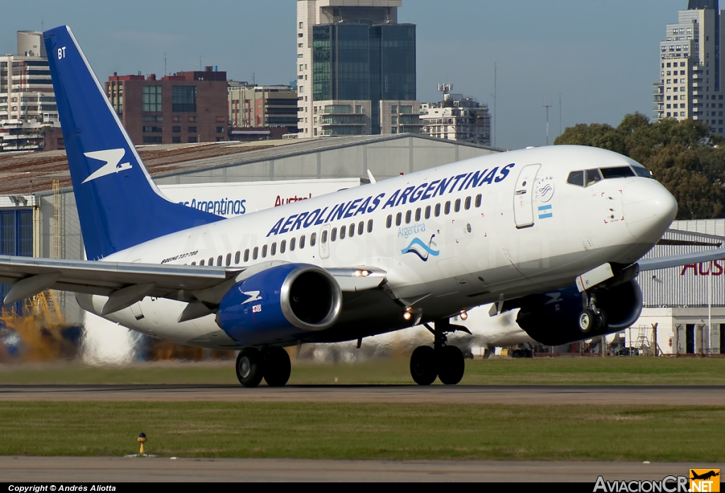 LV-CBT - Boeing 737-76D - Aerolineas Argentinas