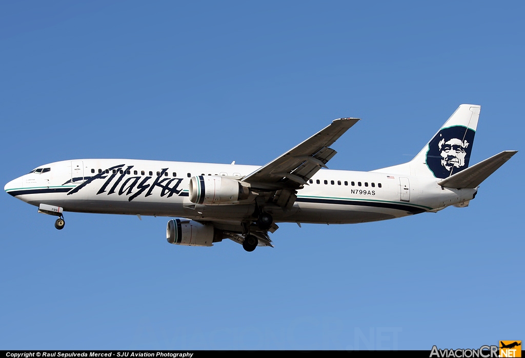 N799AS - Boeing 737-490 - Alaska Airlines