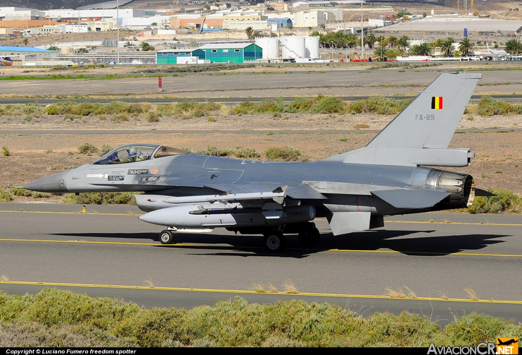 FA-89 - Lockheed Martin F-16AM Fighting Falcon - Fuerza Aerea Belga