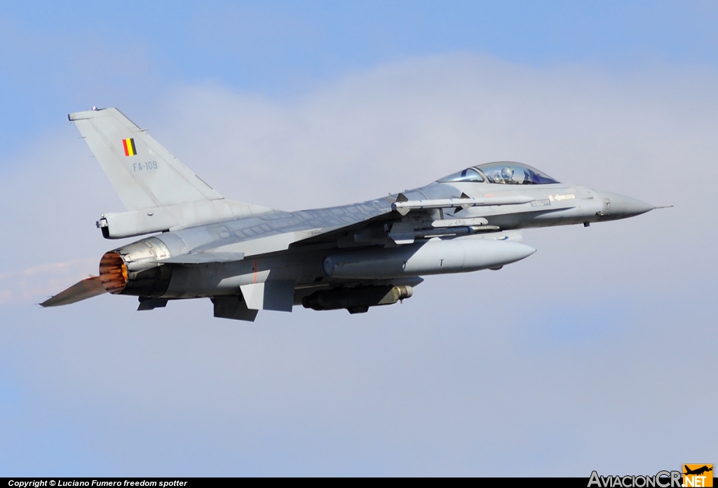 FA-109 - General Dynamics F-16AM Fighting Falcon - Bélgica - Fuerza Aérea
