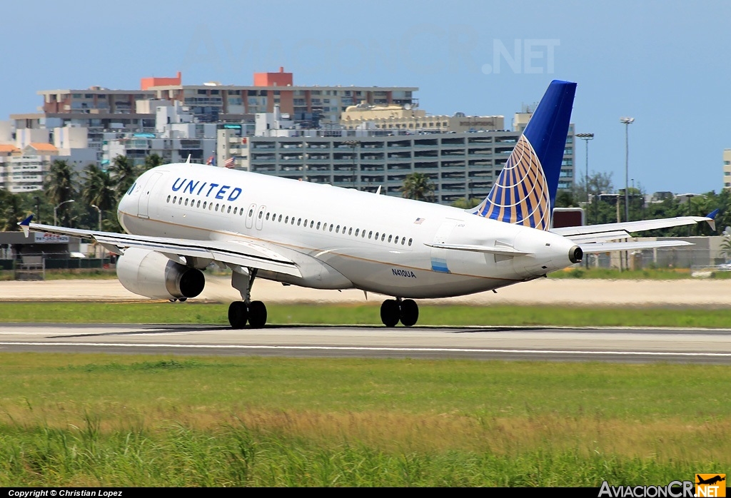 N410UA - Airbus A320-212 - United Airlines