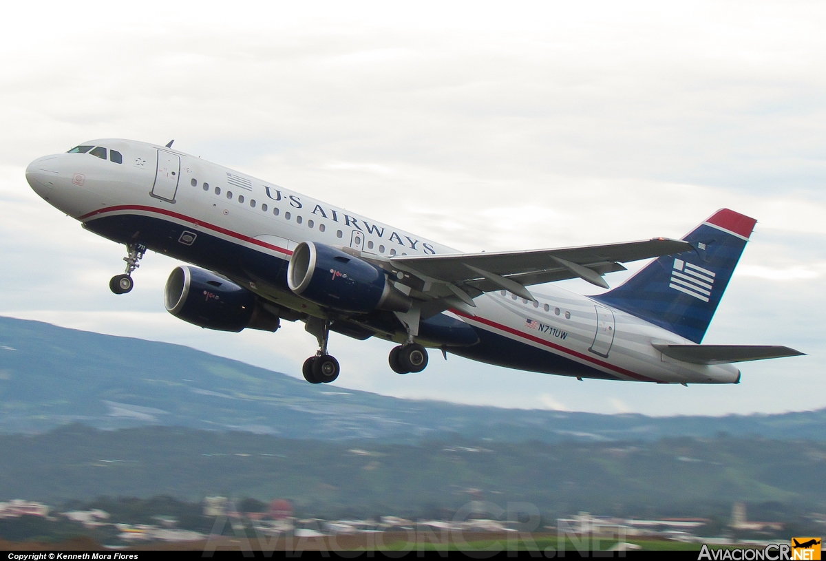 N711UW - Airbus A319-112 - US Airways