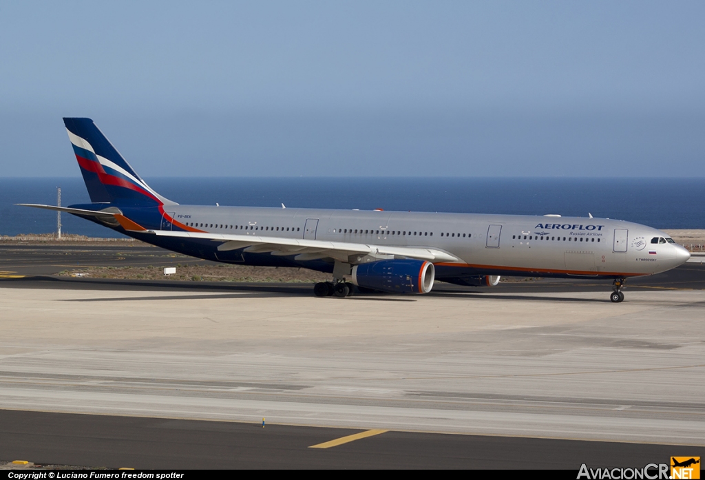 VQ-BEK - Airbus A330-343X - Aeroflot  - Russian Airlines