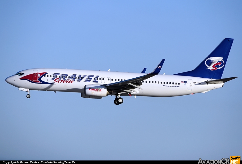 OM-TVA - Boeing 737-86N - Travel Service