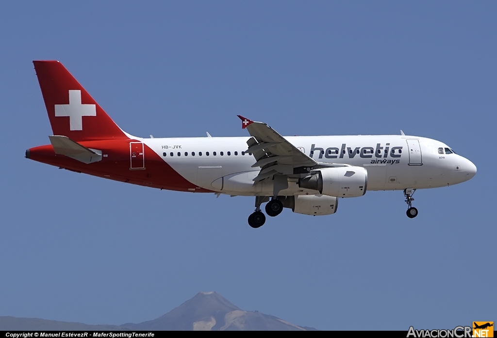 HB-JVK - Airbus A319-112 - Helvetic