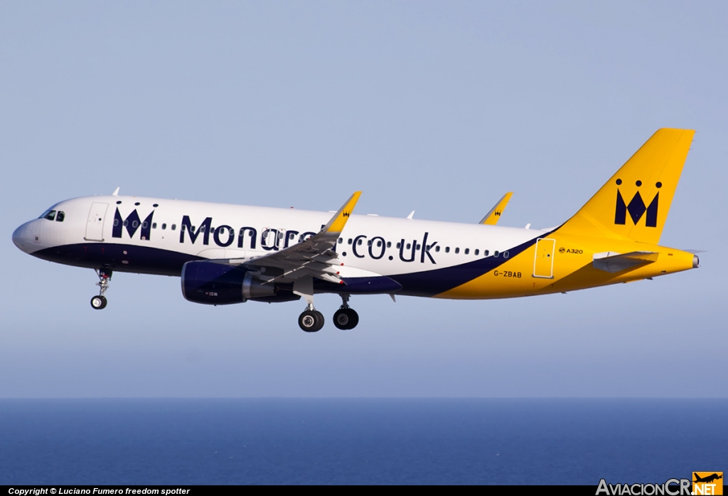 G-ZBAB - Airbus A320-214 - Monarch Airlines