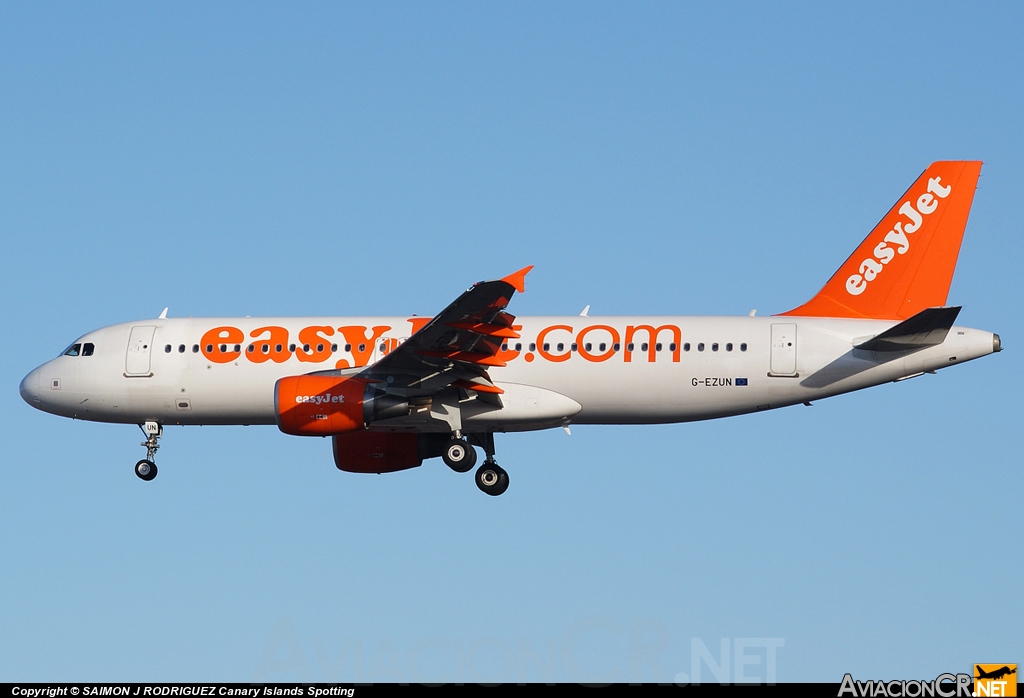 G-EZUN - Airbus A320-214 - EasyJet Airlines