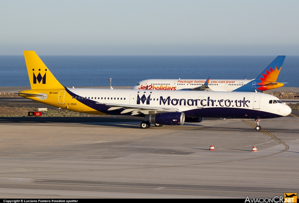 G-ZBAD - Airbus A321-231 - Monarch Airlines