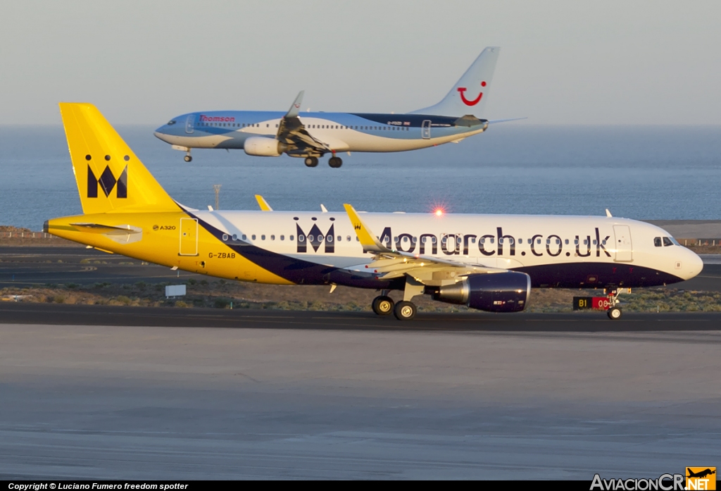 G-ZBAB - Airbus A320-214 - Monarch Airlines