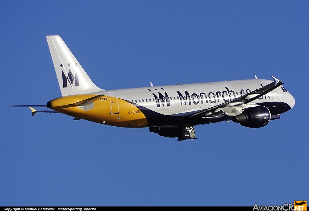 G-OZBB - Airbus A320-212 - Monarch Airlines
