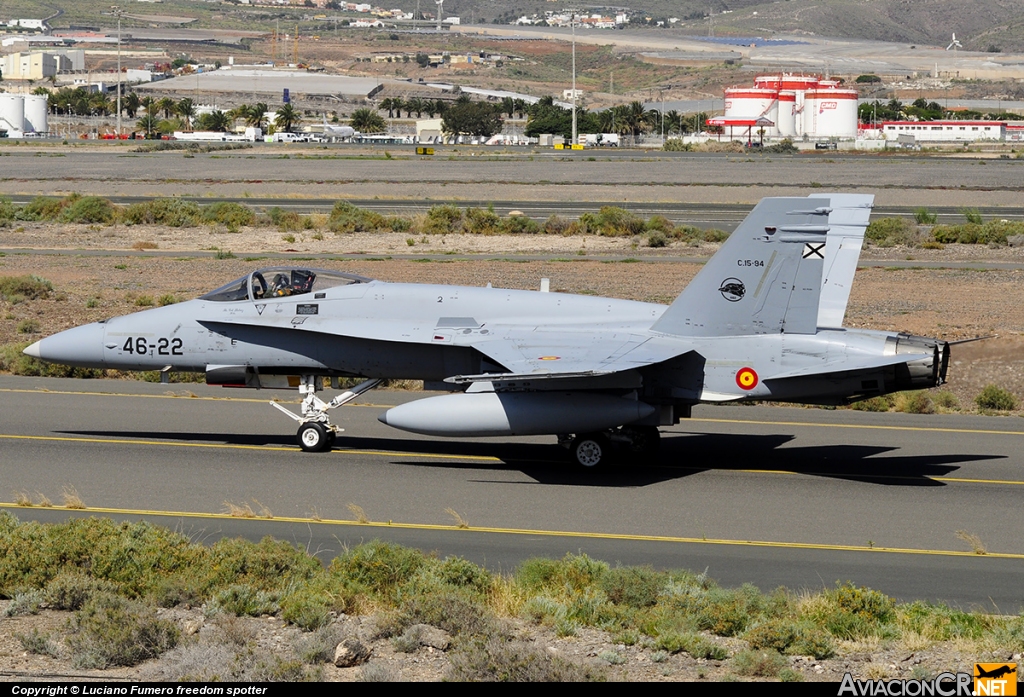 C.15-94 - McDonnell Douglas F/A-18A Hornet - Ejército del Aire Español