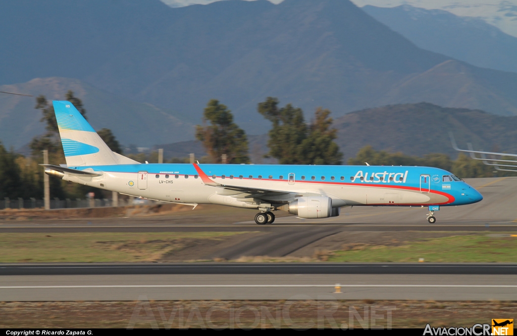 LV-CHS - Embraer 190-100IGW - Austral Líneas Aéreas
