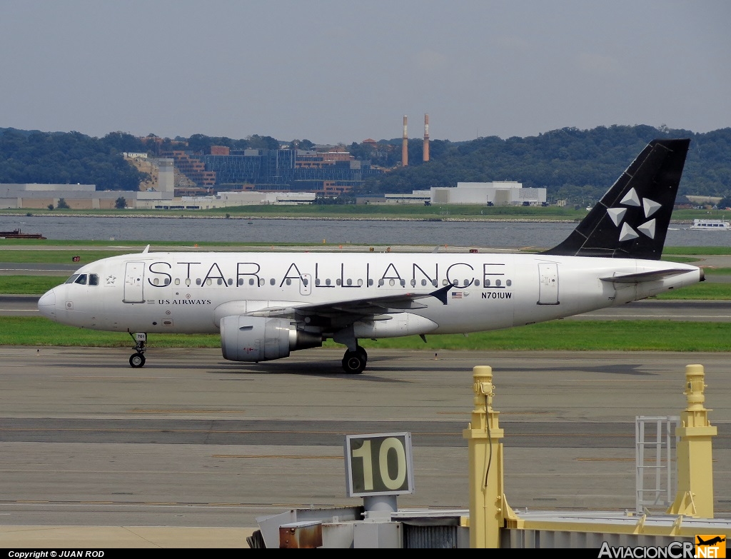 N701UW - Airbus A319-112 - US Airways