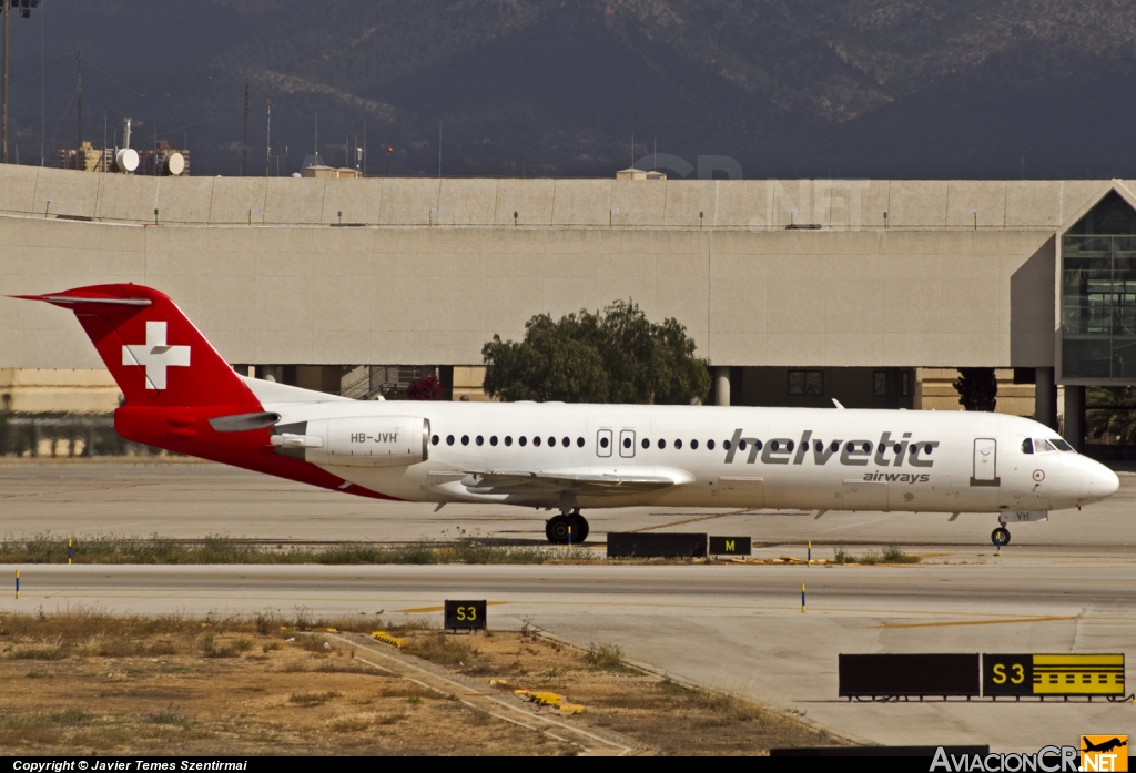 HB-JVH - Fokker 100 - Helvetic