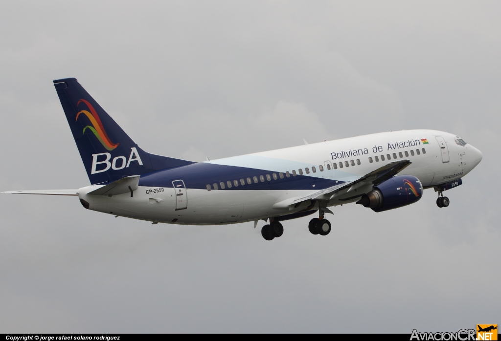 CP-2550 - Boeing 737-33A - Boliviana de Aviación (BoA)