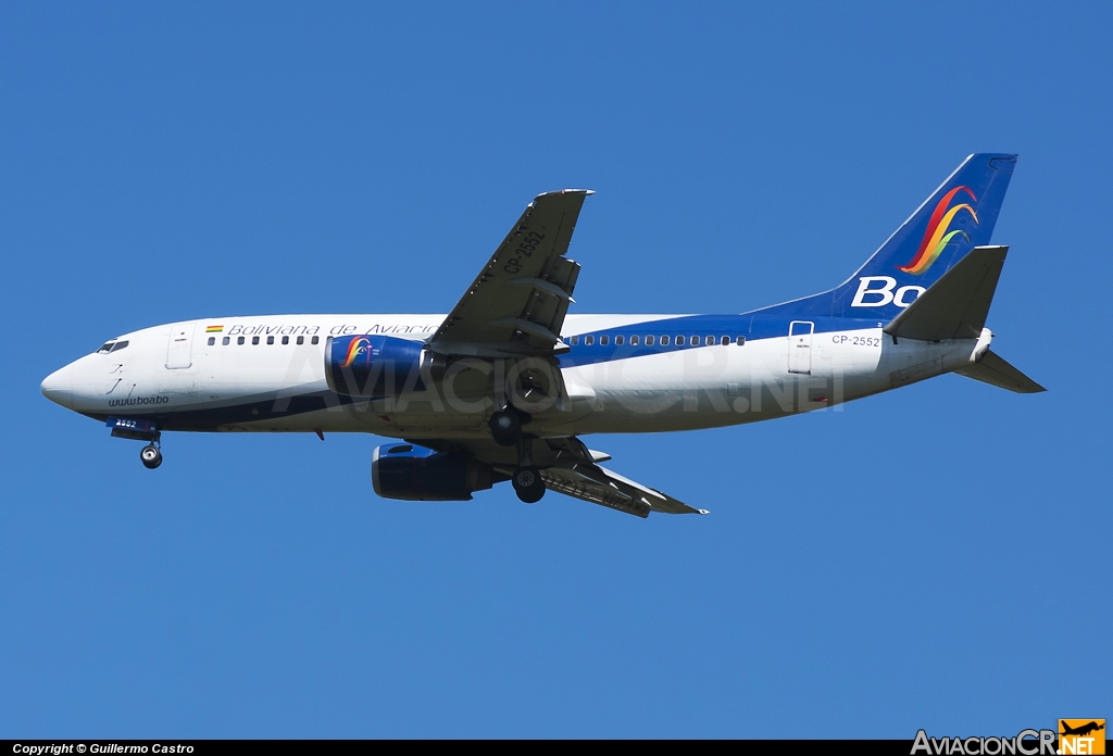 CP-2552 - Boeing 737-3M8 - Boliviana de Aviación (BoA)