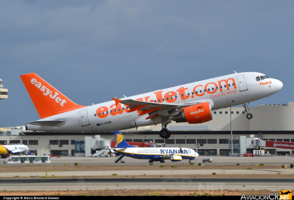 G-EZBI - Airbus A319-111 - EasyJet Airline