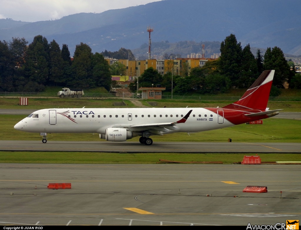 N988TA - Embraer 190-100IGW - TACA