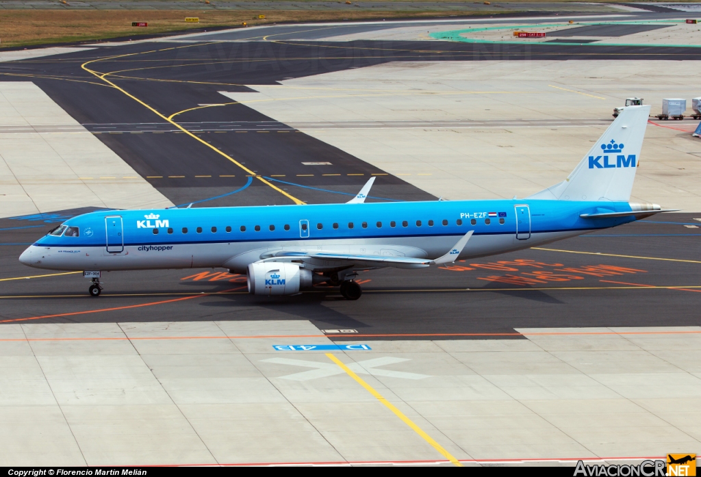 PH-EZF - Embraer ERJ-190-100AR - KLM Cityhopper