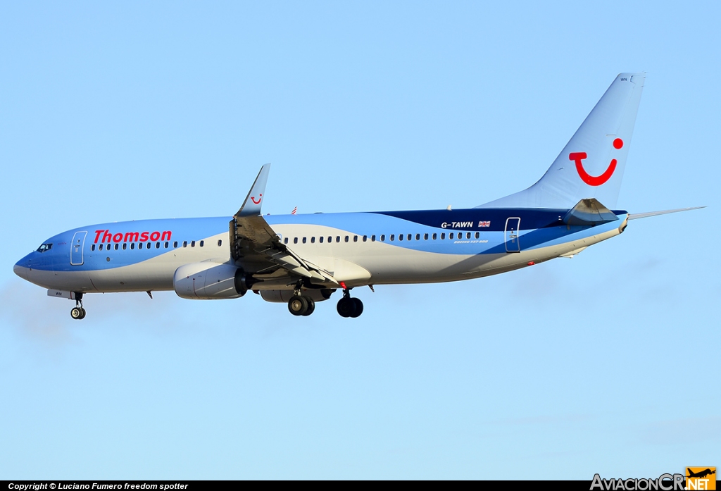 G-TAWN - Boeing 737-8K5 - Thomson Airways