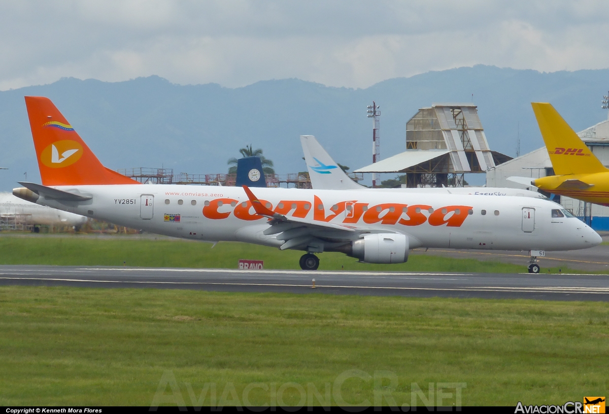 YV2851 - Embraer ERJ-190-100AR - Conviasa