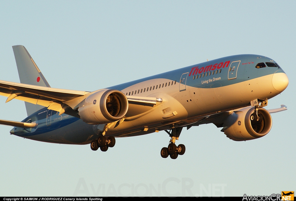 G-TUIA - Boeing 787-8 Dreamliner. - Thomson Airways