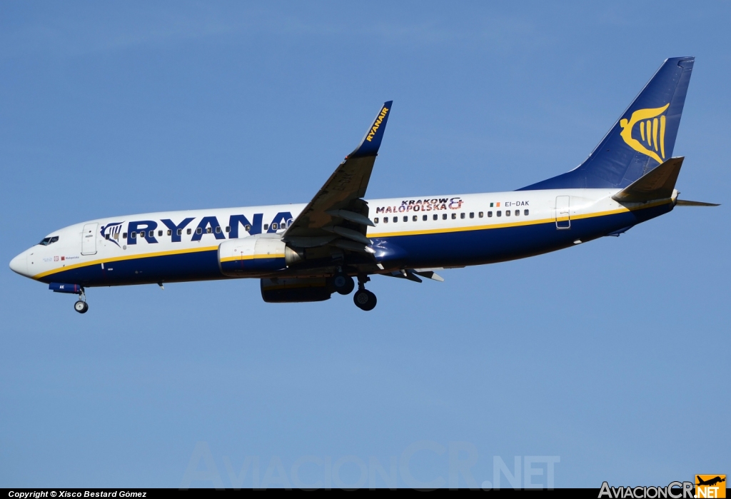 EI-DAK - Boeing 737-8AS - Ryanair