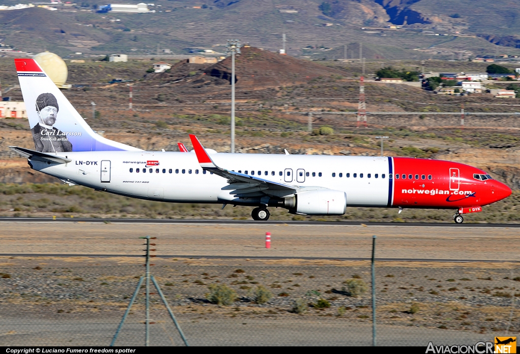 LN-DYK - Boeing 737-8JP - Norwegian Air Shuttle