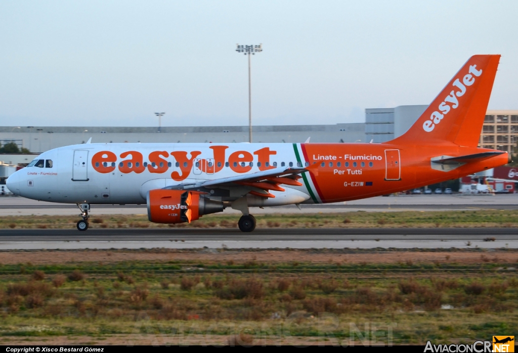 G-EZIW - Airbus A319-111 - EasyJet Airline
