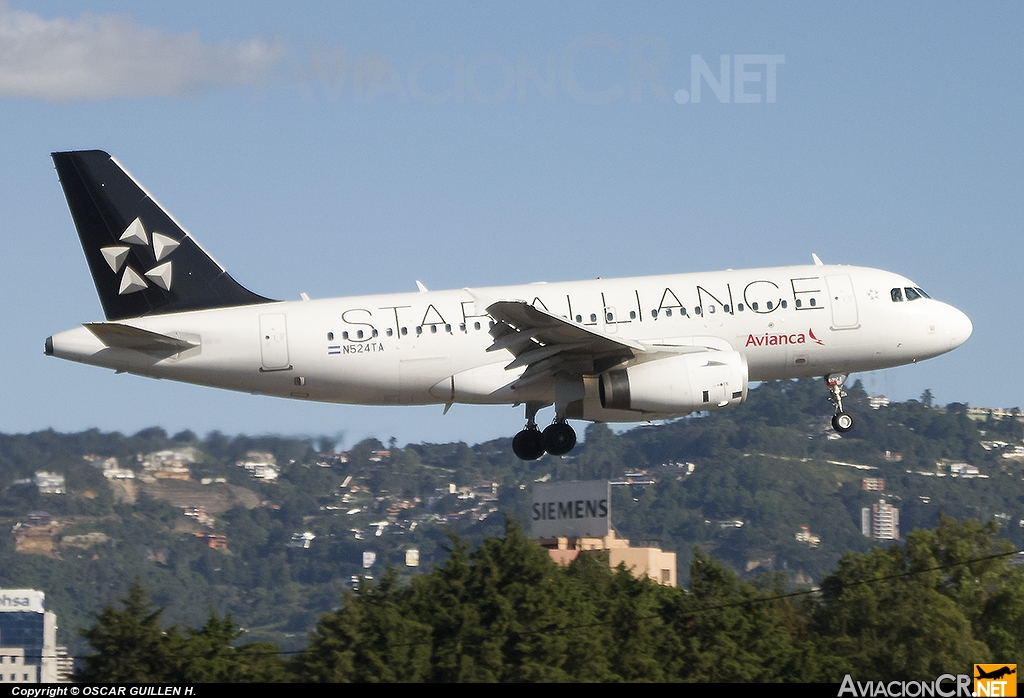 N524TA - Airbus A319-132 - TACA International Airlines