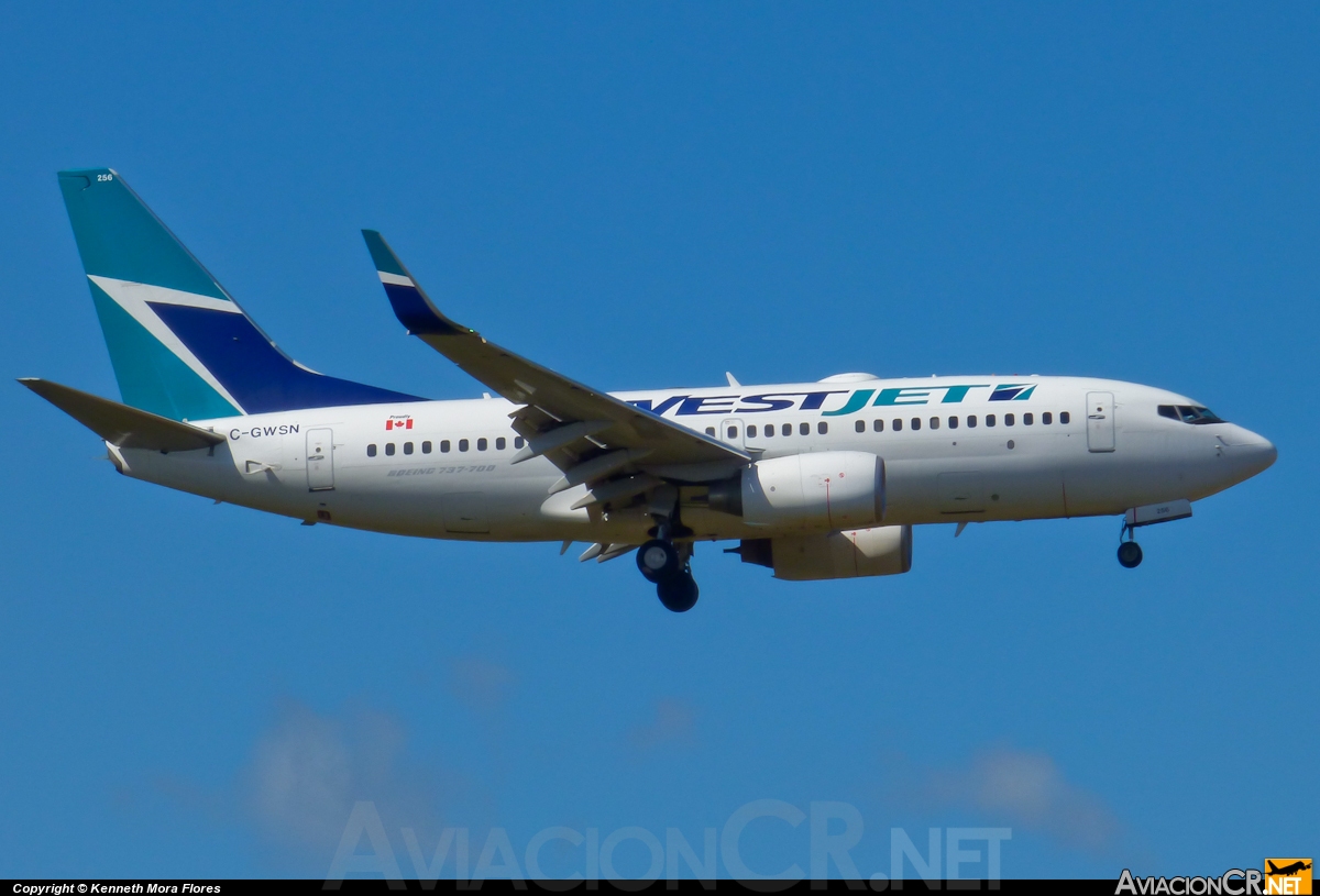 C-GWSN - Boeing 737-7CT - Westjet