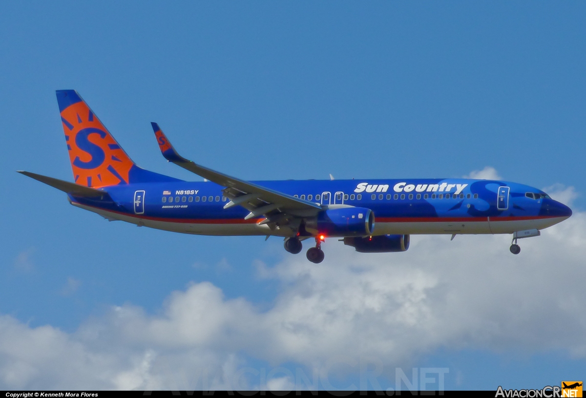 N818SY - Boeing 737-8BK - Sun Country Airlines
