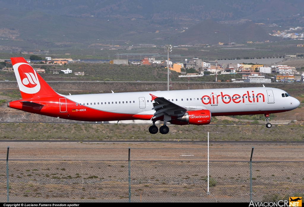 D-ABCK - Airbus A321-211 - Air Berlin