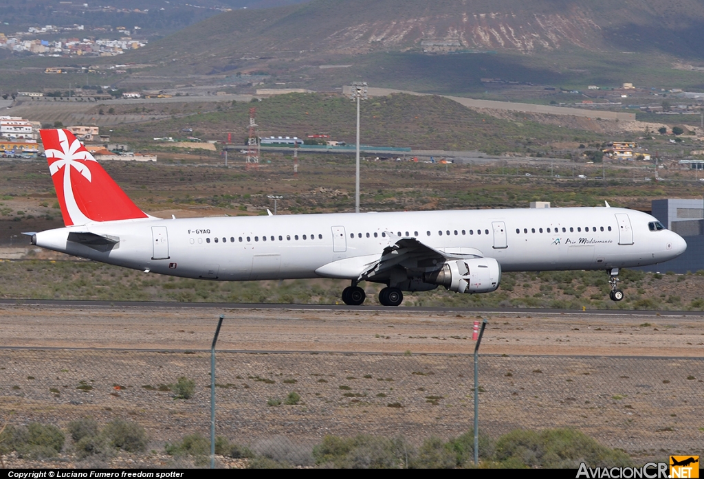 F-GYAQ - Airbus A321-211 - Air Méditerranée
