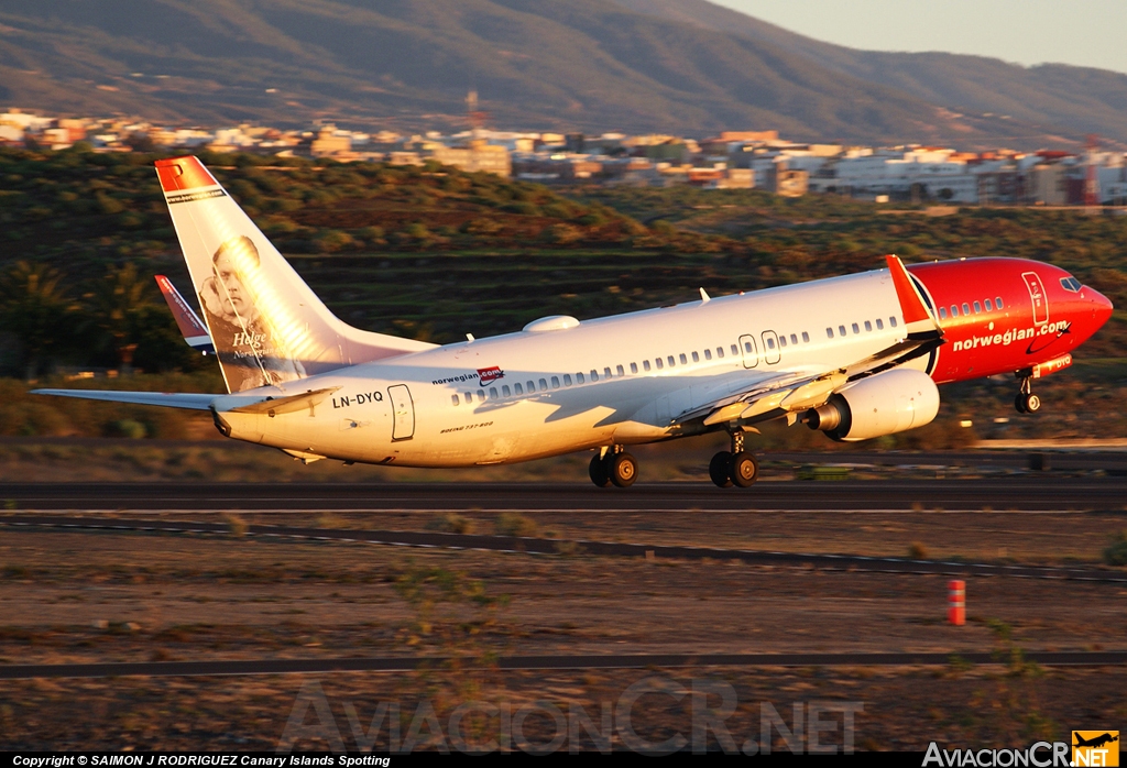 LN-DYQ - Boeing 737-8JP - Norwegian Air Shuttle