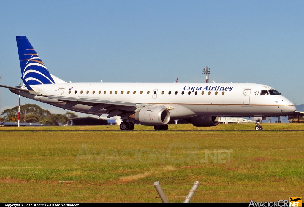 HP-1567CMP - Embraer 190-100IGW - Copa Airlines