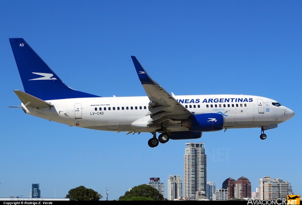 LV-CAD - Boeing 737-76N - Aerolineas Argentinas