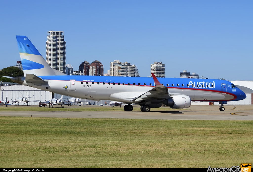 LV-CKZ - Embraer ERJ-190-100AR - Aerolineas Argentinas (Austral Lineas Aereas)