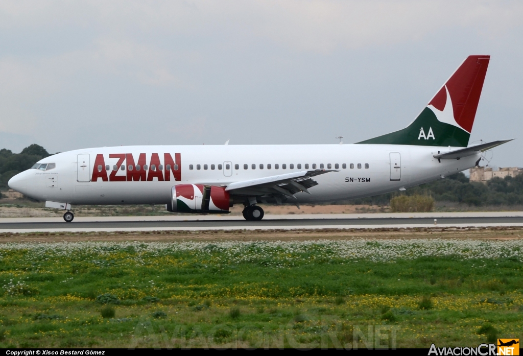 5N-YSM - Boeing 737-36N - Azman Air