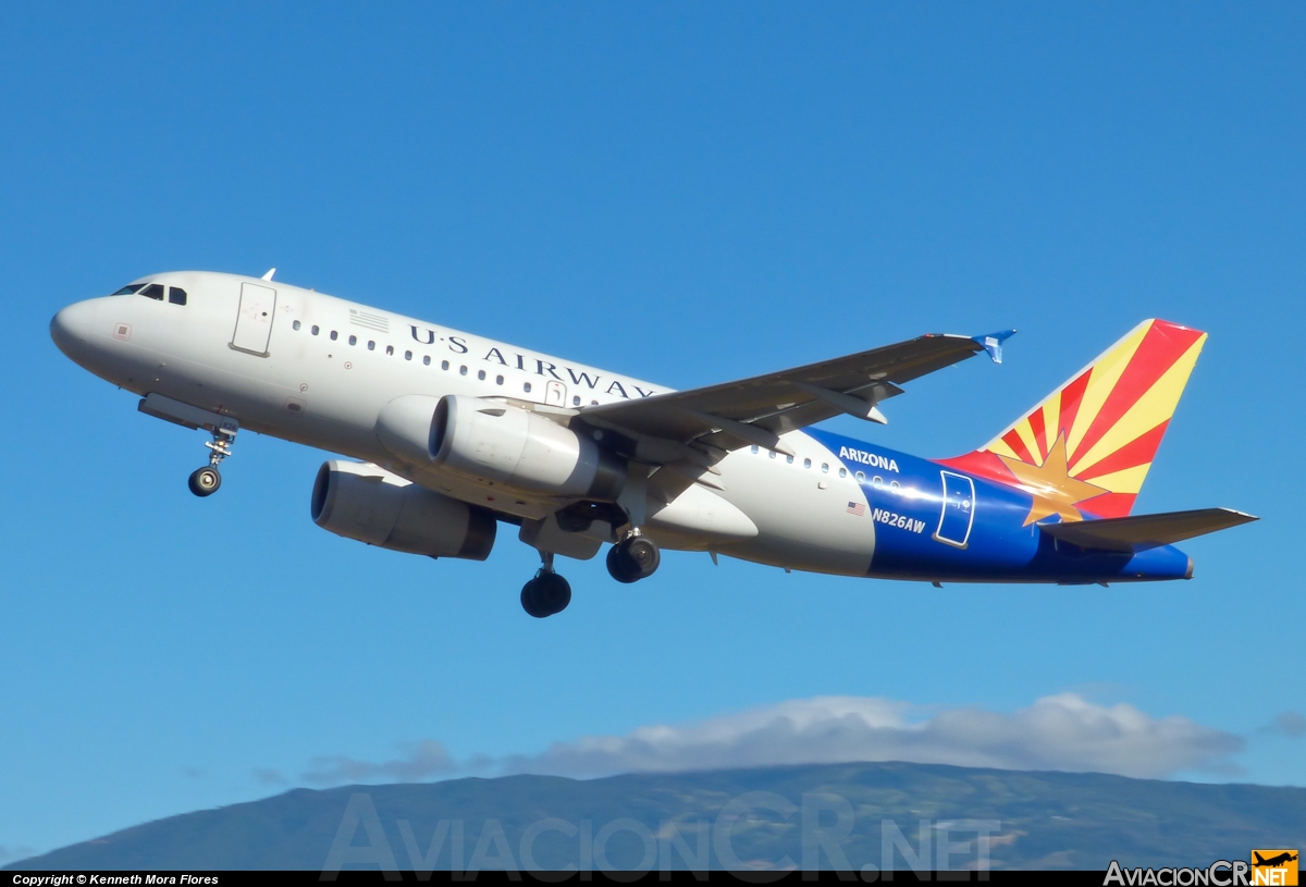 N826AW - Airbus A319-132 - US Airways