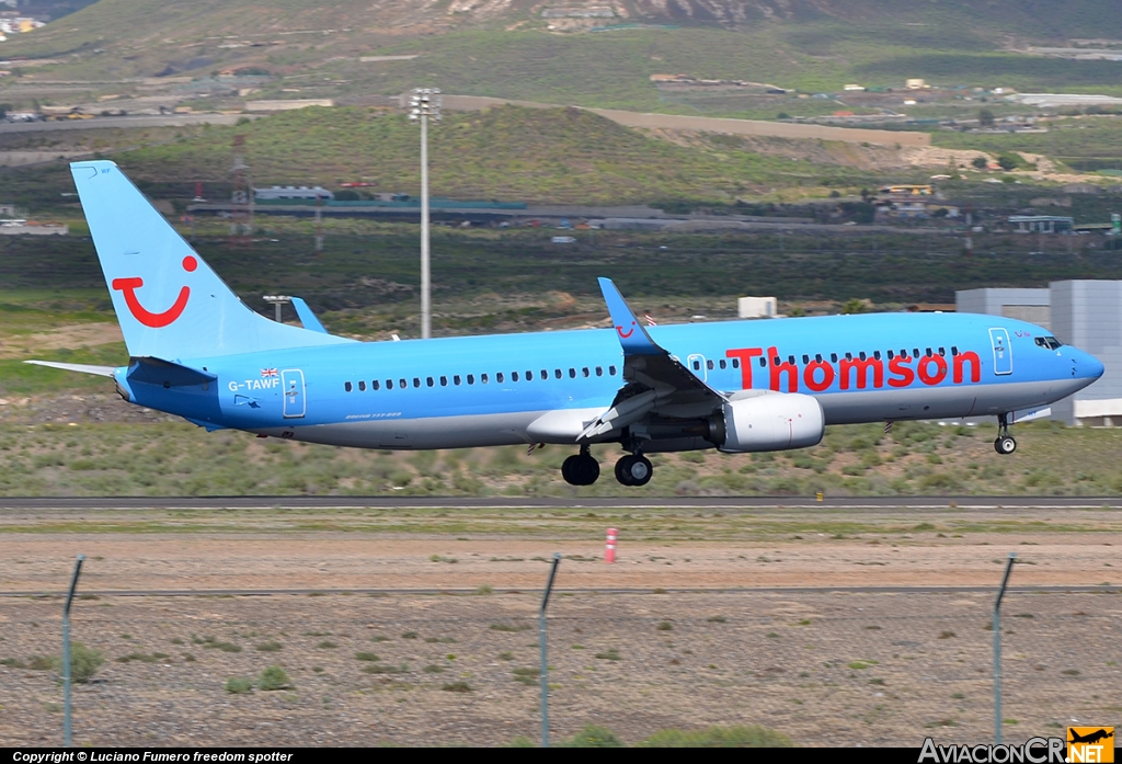 G-TAWF - Boeing 737-8K5 - Thomson Airways