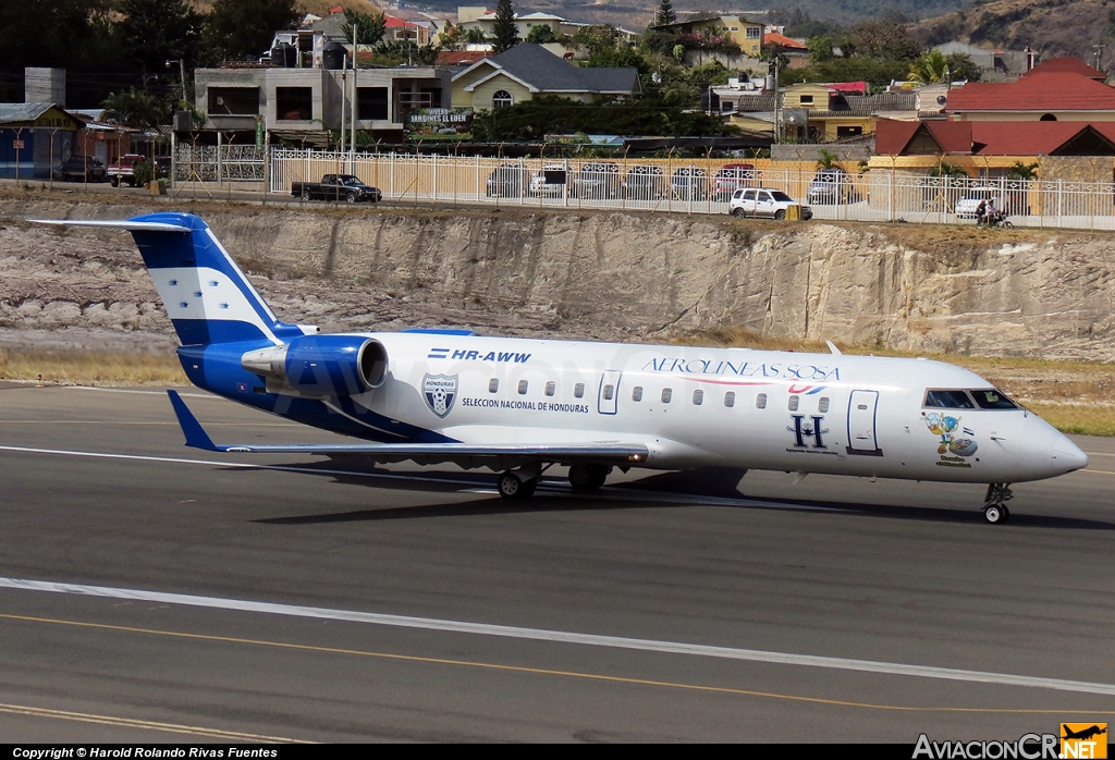 HR-AWW - Canadair CL-600-2B19 Regional Jet CRJ-100ER - Aerolineas Sosa